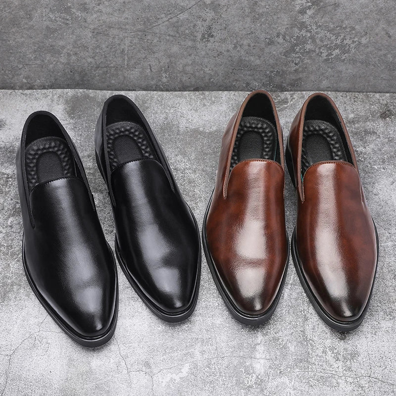 Mocassins à bout arrondi pour hommes