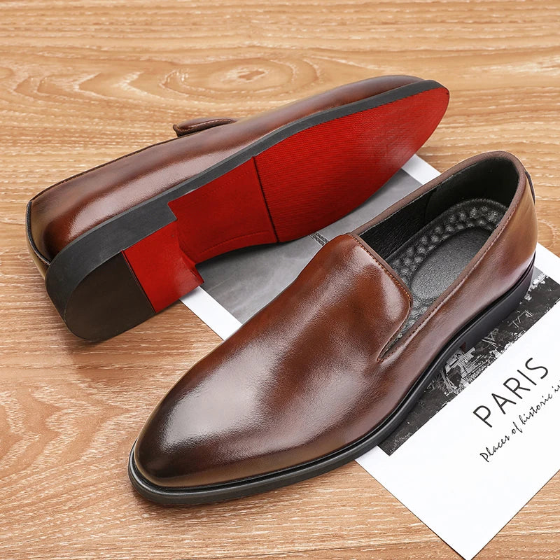 Mocassins à bout arrondi pour hommes