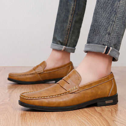 Mocassins à bride cousue pour hommes