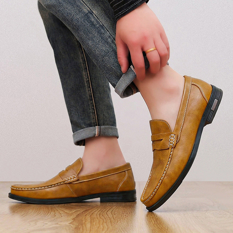 Mocassins à bride cousue pour hommes
