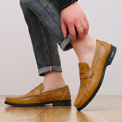 Mocassins à bride cousue pour hommes