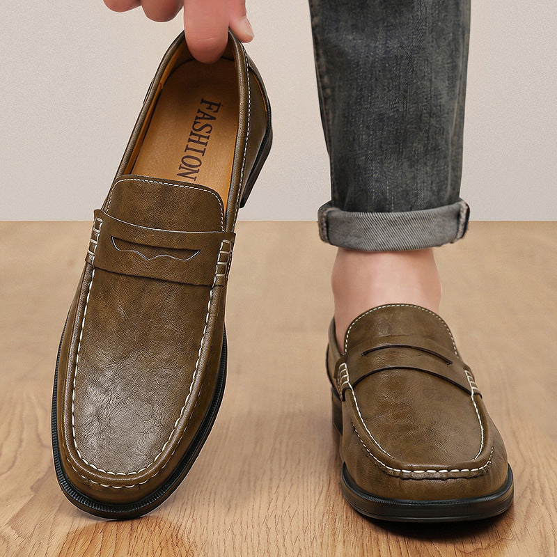 Mocassins à bride cousue pour hommes