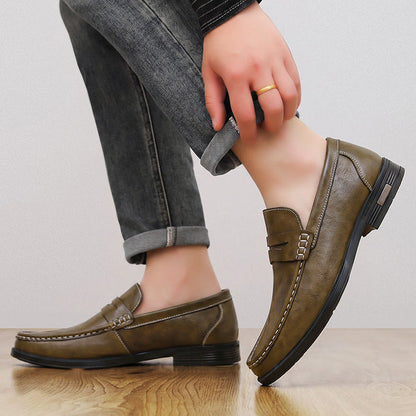 Mocassins à bride cousue pour hommes