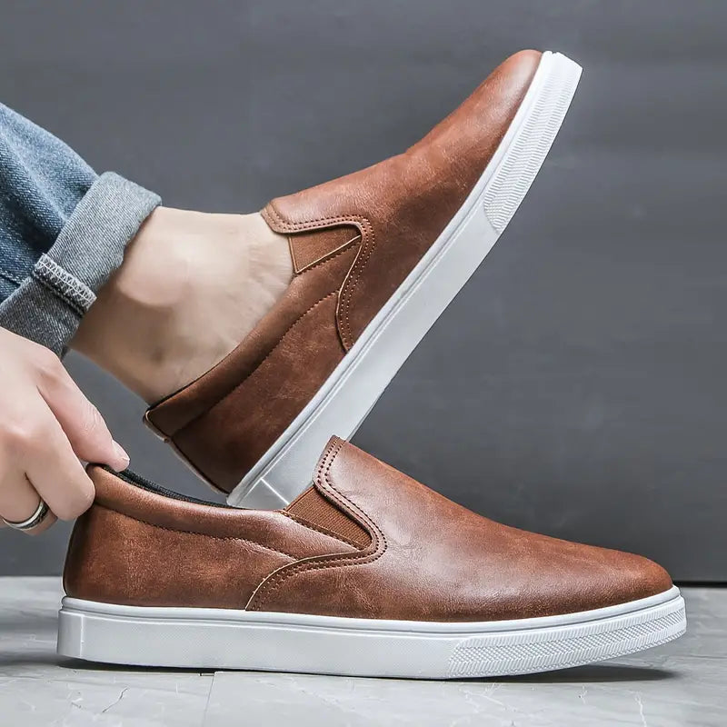Mocassins à empiècements élastiques pour hommes