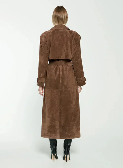 Trench-Coat Long avec Ceinture pour Femmes | Idéal pour la Mi-Saison