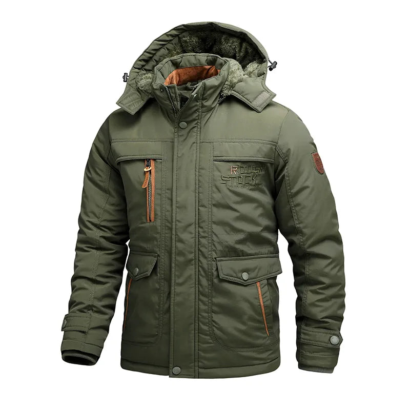 Veste d’Hiver avec Capuche Amovible pour Homme | Adaptée aux Activités en Plein Air