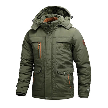 Veste d’Hiver avec Capuche Amovible pour Homme | Adaptée aux Activités en Plein Air