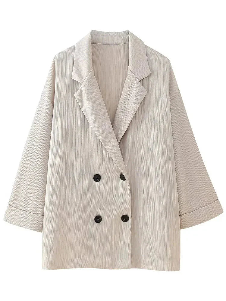 Ensemble Blazer Et Pantalon À Coupe Ample pour Femmes | Idéal pour Le Bureau Et Les Sorties