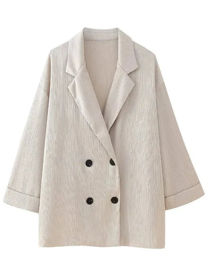 Ensemble Blazer Et Pantalon À Coupe Ample pour Femmes | Idéal pour Le Bureau Et Les Sorties