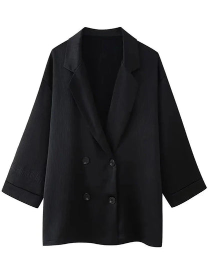 Ensemble Blazer Et Pantalon À Coupe Ample pour Femmes | Idéal pour Le Bureau Et Les Sorties