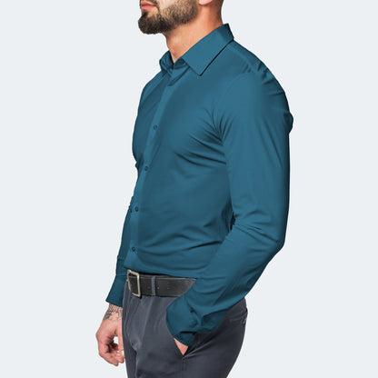 Chemise pour Homme À Coupe Classique avec Fermeture Boutonnée | Idéale pour Le Quotidien