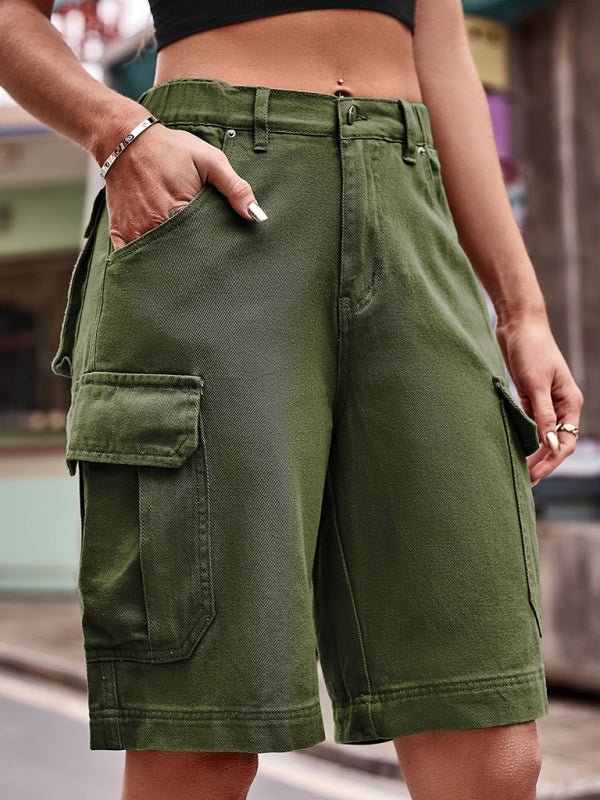 Short Cargo Court Avec Taille Élastique Pour Femmes | Idéal Pour Printemps-Été