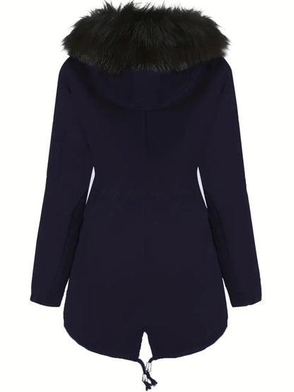 Parka à Capuche avec Fermeture Zippée pour Femmes | Idéale pour l’Automne et l’Hiver