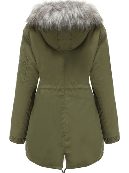 Parka à Capuche avec Fermeture Zippée pour Femmes | Idéale pour l’Automne et l’Hiver
