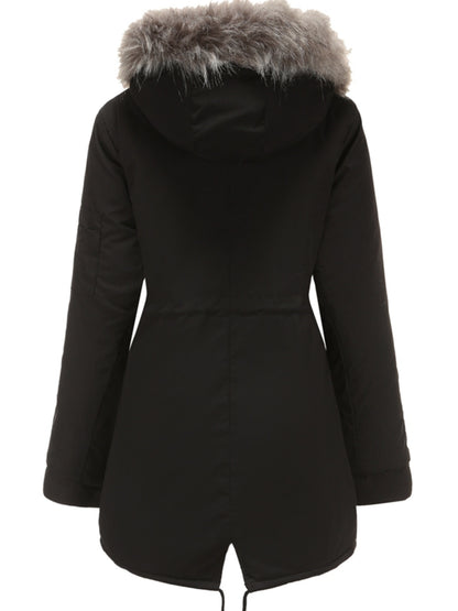Parka à Capuche avec Fermeture Zippée pour Femmes | Idéale pour l’Automne et l’Hiver