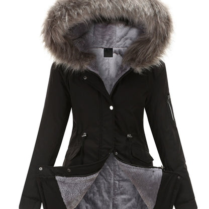 Parka à Capuche avec Fermeture Zippée pour Femmes | Idéale pour l’Automne et l’Hiver