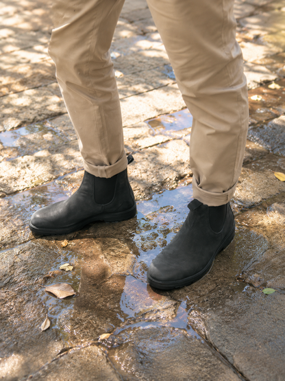 Chelsea boots homme à tige lisse | Idéal pour les sorties d'automne en ville
