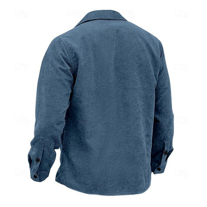 Veste avec Fermeture à Boutons et Col Montant pour Homme | Idéale pour l’Automne et l’Hiver