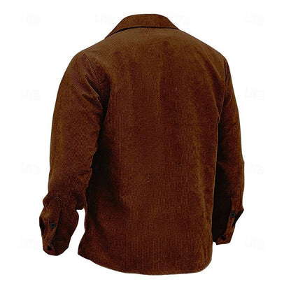 Veste avec Fermeture à Boutons et Col Montant pour Homme | Idéale pour l’Automne et l’Hiver