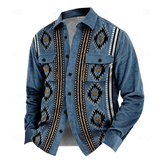 Veste avec Fermeture à Boutons et Col Montant pour Homme | Idéale pour l’Automne et l’Hiver