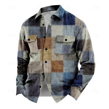 Veste avec Fermeture à Boutons et Col Montant pour Homme | Idéale pour l’Automne et l’Hiver