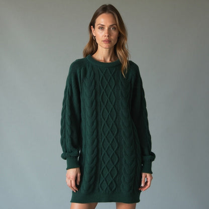 Pull À Col Rond avec Coupe Classique pour Femme | Idéal pour L’Hiver