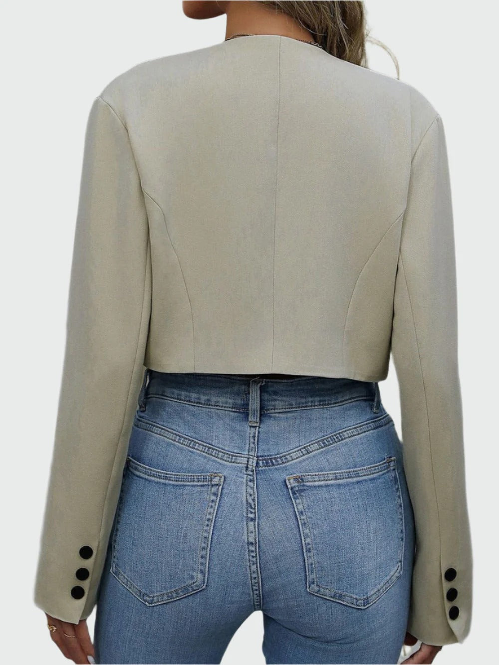 Manteau Court avec Col à Revers pour Femme | Idéal pour un Usage Quotidien