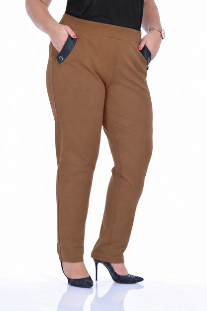 Pantalon droit à poches pour femmes