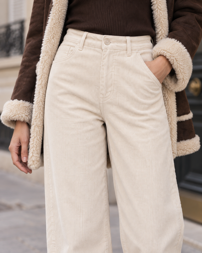 Pantalon en velours côtelé pour femmes