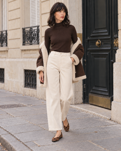 Pantalon en velours côtelé pour femmes