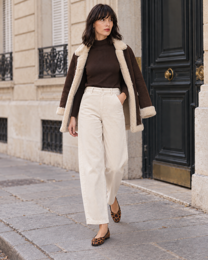Pantalon en velours côtelé pour femmes
