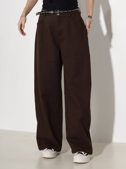 Pantalon large à poches pour femmes