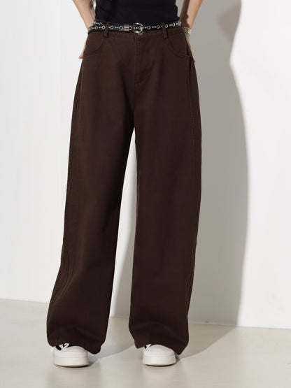 Pantalon large à poches pour femmes