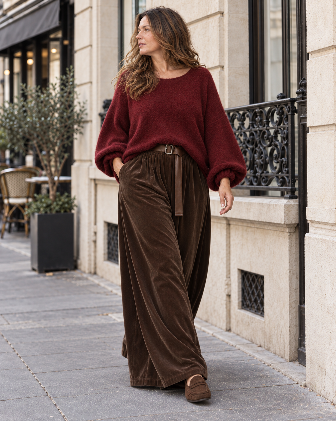 Pantalon palazzo pour femmes
