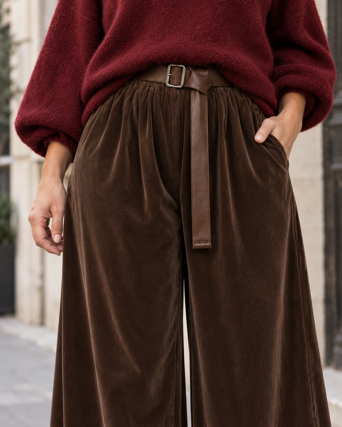 Pantalon palazzo pour femmes