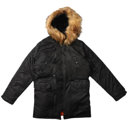 Parka à Col Amovible avec Poches Structurées pour Hommes | Idéale pour l’Hiver
