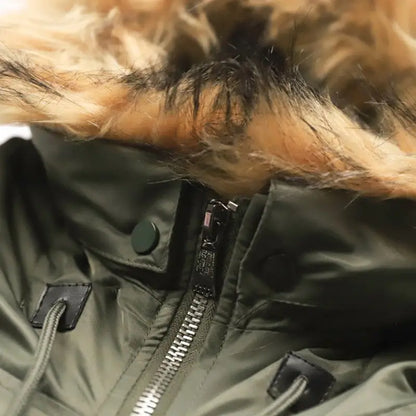 Parka à Col Amovible avec Poches Structurées pour Hommes | Idéale pour l’Hiver