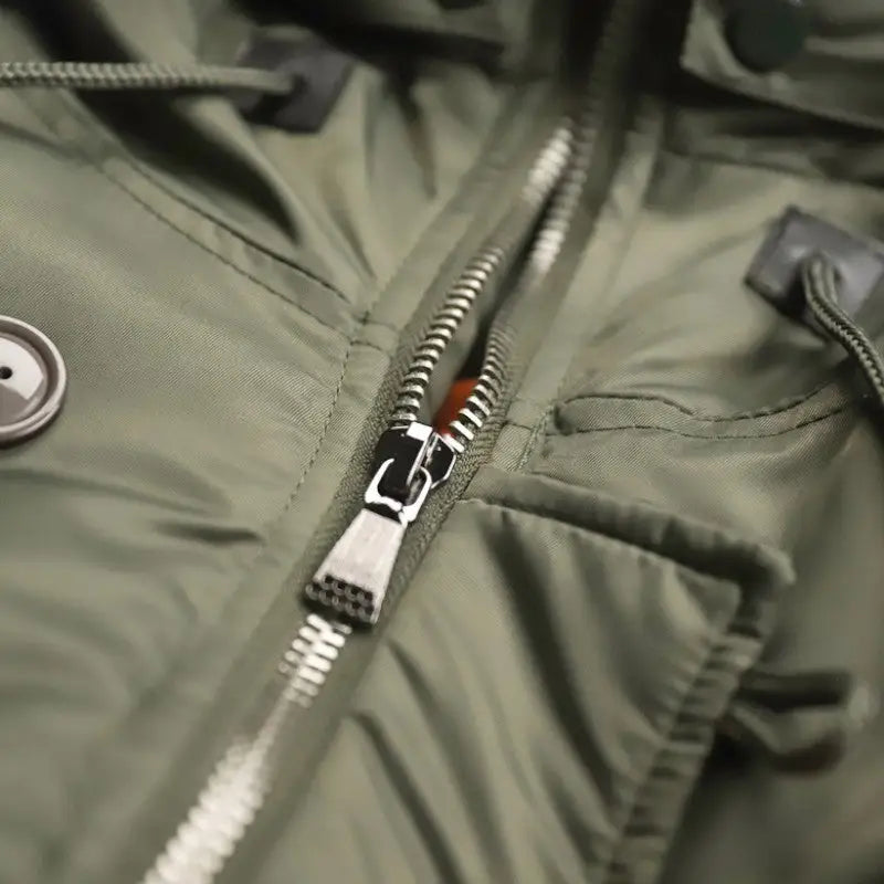 Parka à Col Amovible avec Poches Structurées pour Hommes | Idéale pour l’Hiver