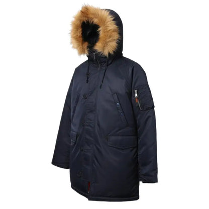Parka à Col Amovible avec Poches Structurées pour Hommes | Idéale pour l’Hiver