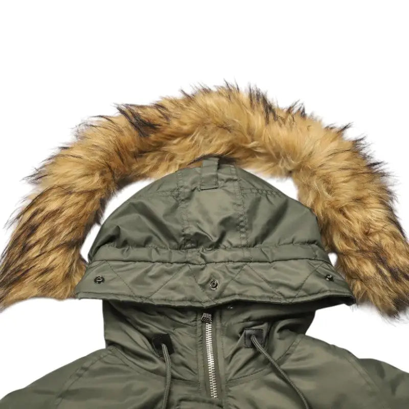 Parka à Col Amovible avec Poches Structurées pour Hommes | Idéale pour l’Hiver