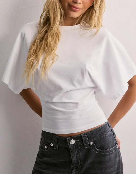 T-shirt à Manches Larges et Taille Ajustée pour Femme | Idéal pour un Usage Quotidien