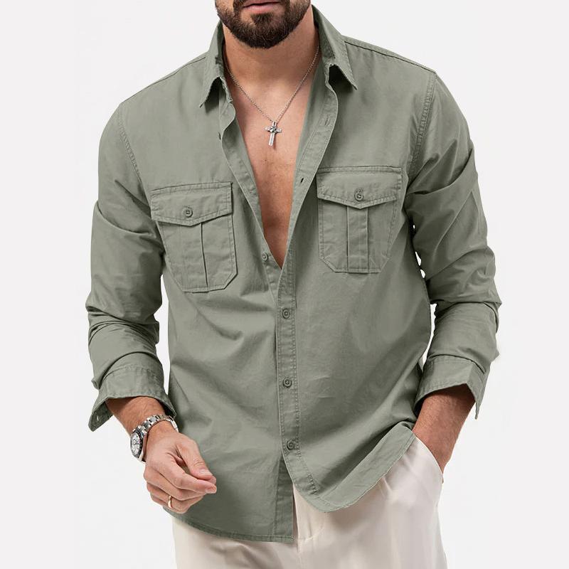 Blouse Cargo À Poches Pour Hommes | Idéal Pour Un Usage Quotidien