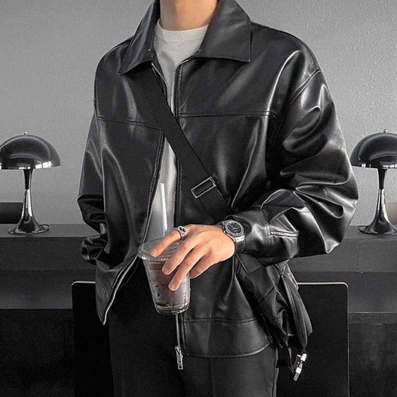 Veste Zippée Rétro avec Col Replié pour Hommes | Idéale pour l’Automne et l’Hiver