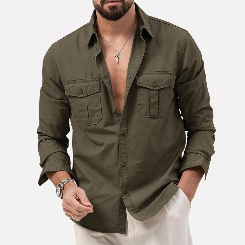 Blouse Cargo À Poches Pour Hommes | Idéal Pour Un Usage Quotidien
