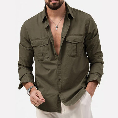 Blouse Cargo À Poches Pour Hommes | Idéal Pour Un Usage Quotidien