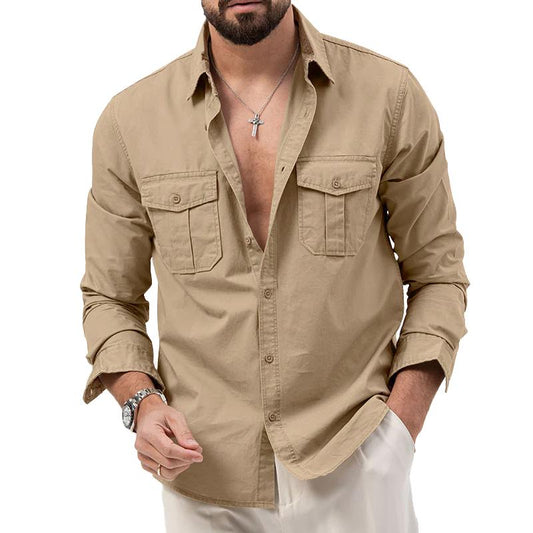 Blouse Cargo À Poches Pour Hommes | Idéal Pour Un Usage Quotidien