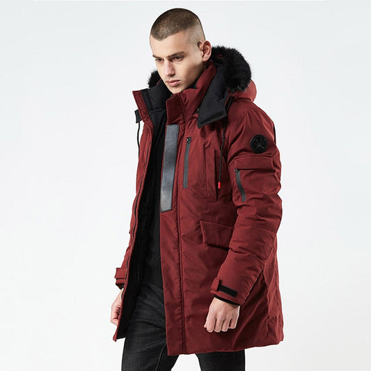 Parka D’Hiver avec Capuche En Fourrure pour Homme | Idéale pour La Saison Froide