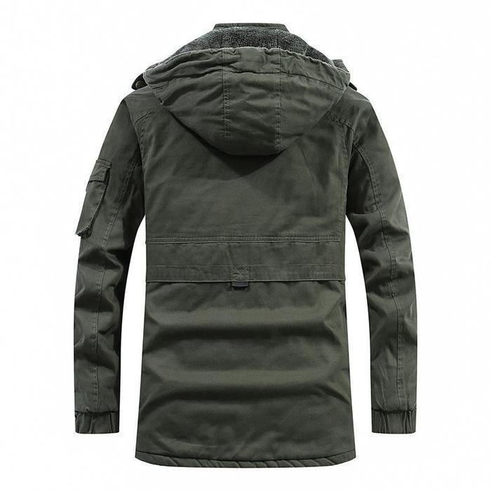 Manteau Long avec Capuche et Fermeture Zippée pour Hommes | Idéal pour l'Hiver