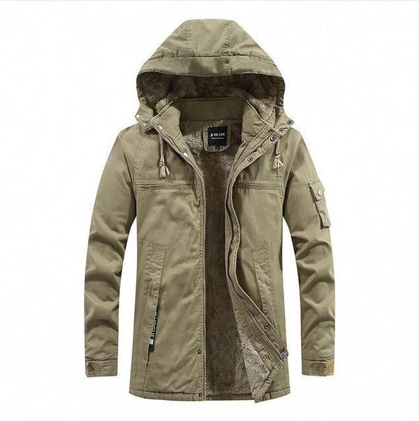 Manteau Long avec Capuche et Fermeture Zippée pour Hommes | Idéal pour l'Hiver