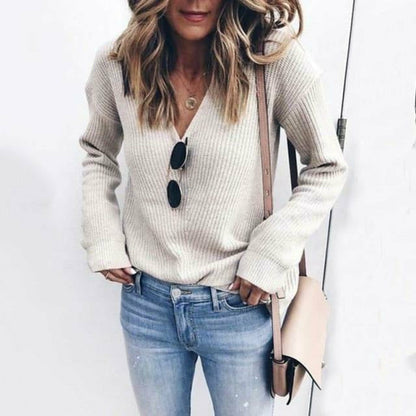 Pull En Tricot Avec Coupe Classique Pour Femmes | Adapté Aux Tenues Quotidiennes